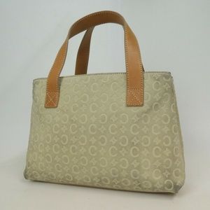 CELINE Handbag Suede light mint green purse vintag